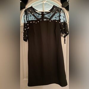 NWT Nina Leonard Black Dress Medium